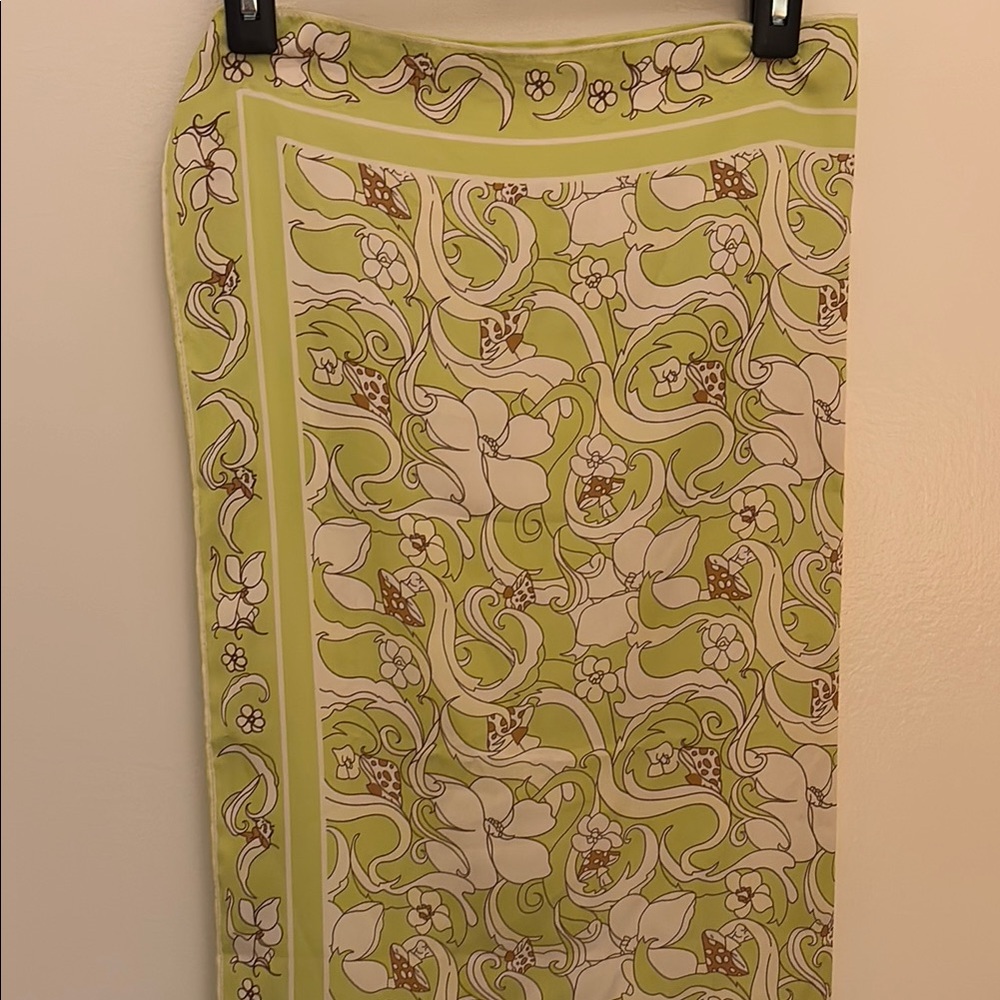 Silky Floral Scarf